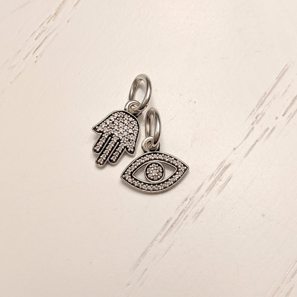 Pandora evil eye and hamsa charm